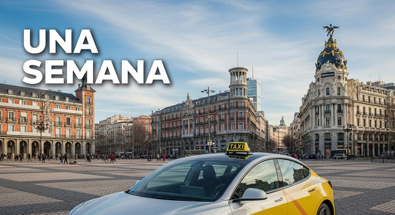 Discover Madrid's Iconic Landmarks with a Tesla Taxi | Una Semana