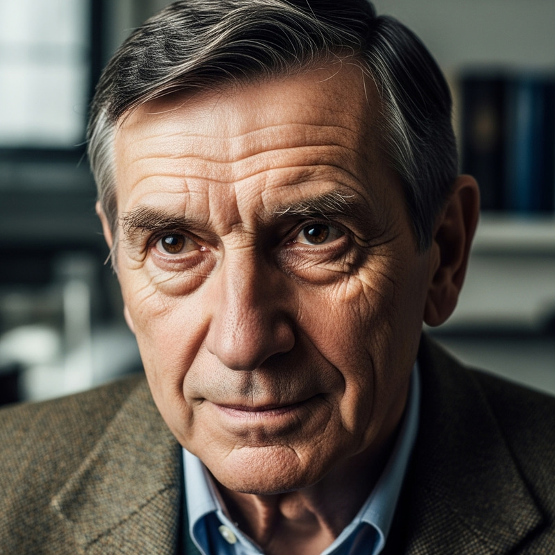 Niels Bohr Portrait: Dark Hair, Thinker's Expression | Photo Niels Bohr Portrait: Dark Hair, Thinker's Expression | Photo