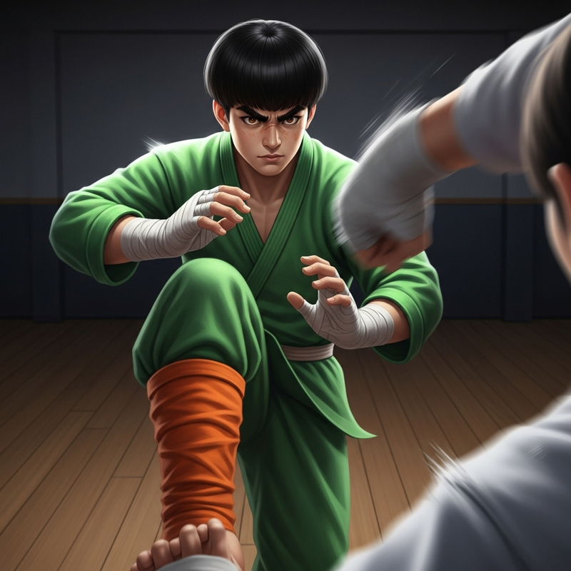 Rock Lee: Spirited Ninja in Green Jumpsuit | Masterful Fighter