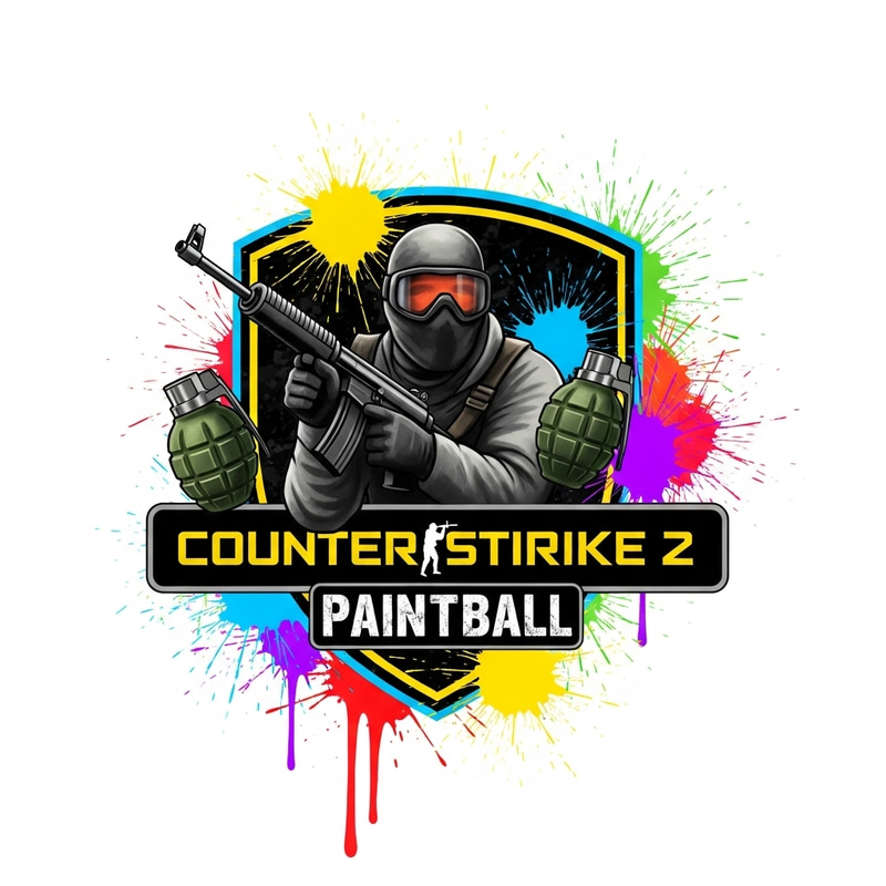 CS 2 Paintball Logo Design for Gamers CS 2 Paintball Logo Design for Gamers