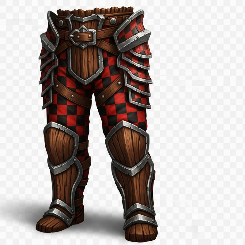 Fantasy Armored Pants with Lumberjack Theme Fantasy Armored Pants with Lumberjack Theme