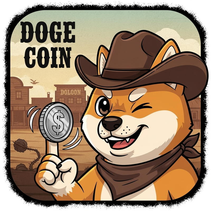 Wild West Memecoin Icon: Unique Crypto Design