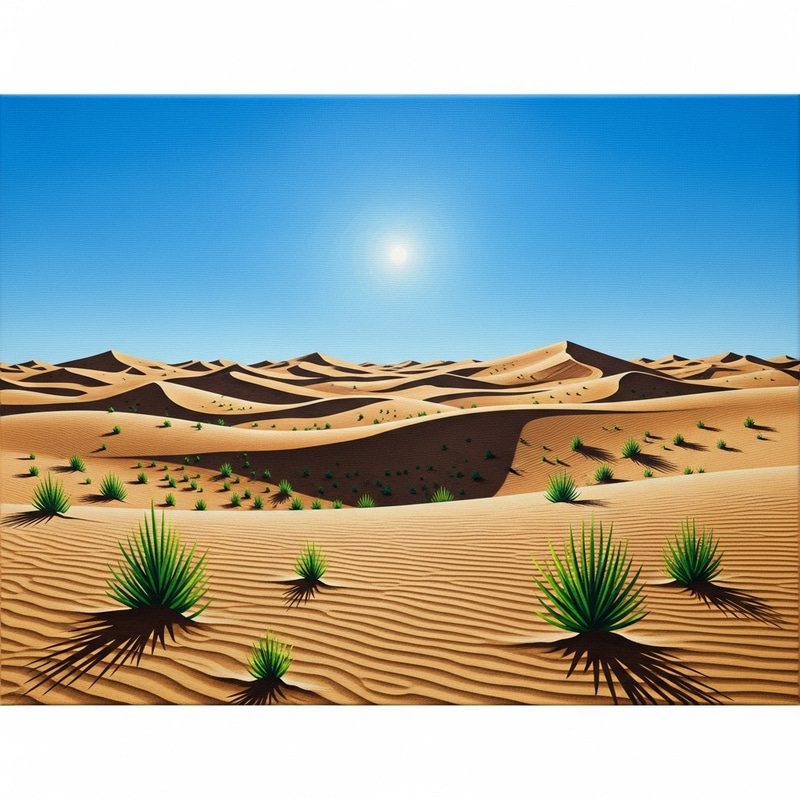 Desert Landscape Abstract Art Painting Desert Landscape Abstract Art Painting