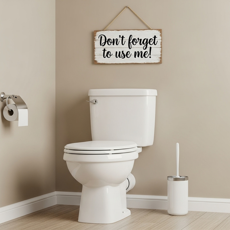 Friendly Reminder: Use the Toilet Brush for Bathroom Cleanliness