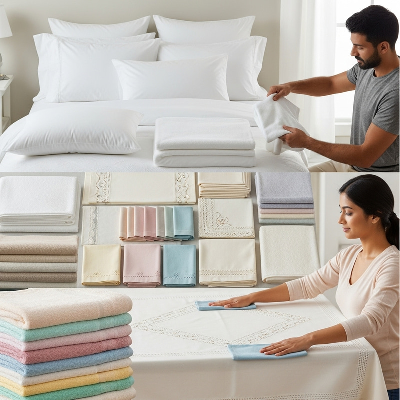 Traditional Linen Collection: Bed Sheets, Towels & Tablecloths Traditional Linen Collection: Bed Sheets, Towels & Tablecloths