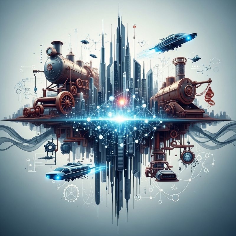 Abstract Technological Advancements | Innovative Futuristic Scene