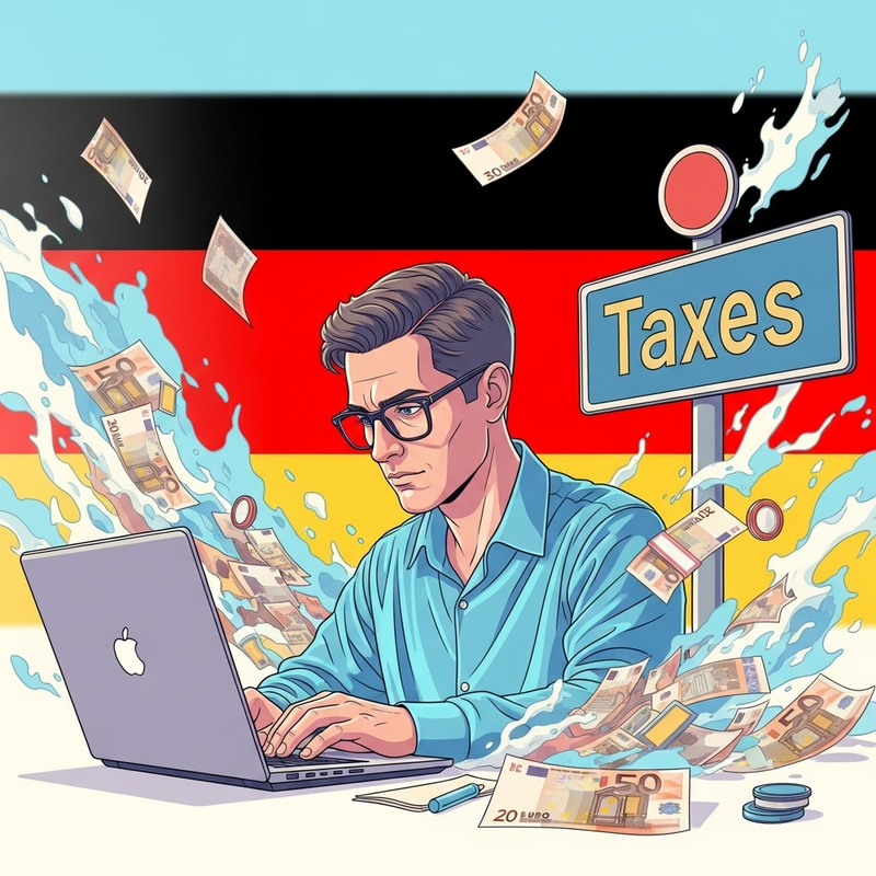 Vibrant Digital Illustration of a Focused Worker Vibrant Digital Illustration of a Focused Worker