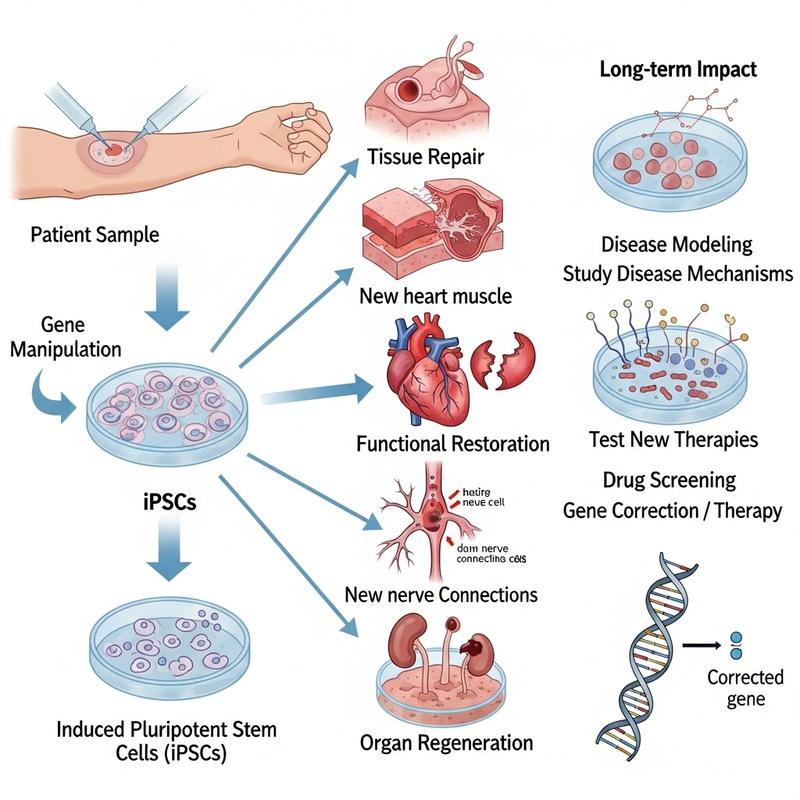 Understanding iPSC in Regenerative Medicine: Tissue Repair & Gene Restoration