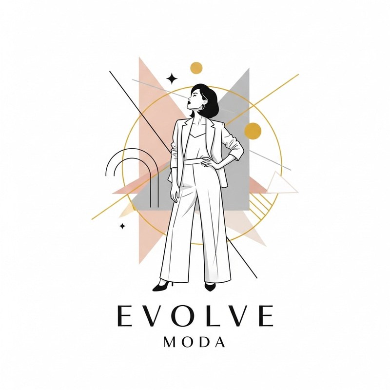 Modern Women's Clothing Store Logo with Confident Asian Woman