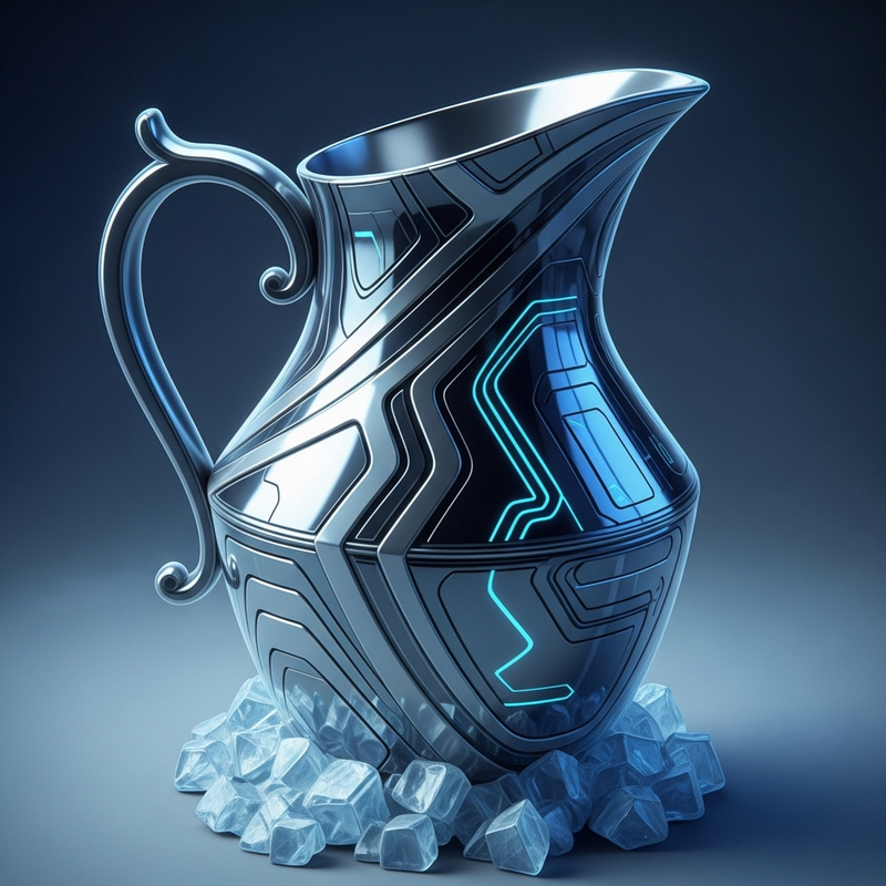 Cool Pitcher Design | Futuristic Patterns & Metallic Sheen Cool Pitcher Design | Futuristic Patterns & Metallic Sheen