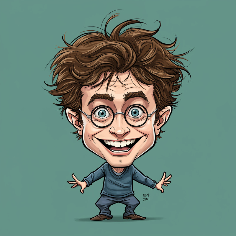 Daniel Radcliffe Caricature Art