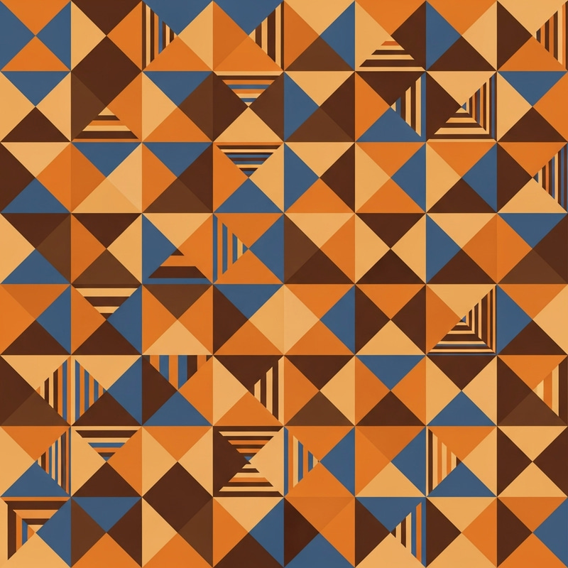 Unique Triangle and Square Tessellation Design