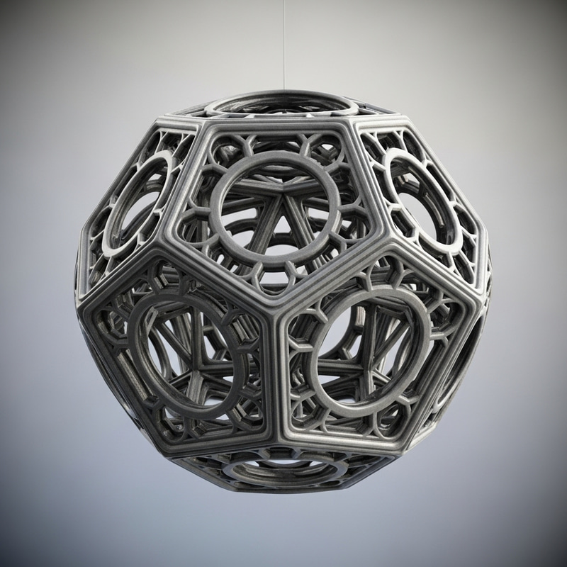 Polyhedron Drawing Example - Intricate Geometric Shape Polyhedron Drawing Example - Intricate Geometric Shape