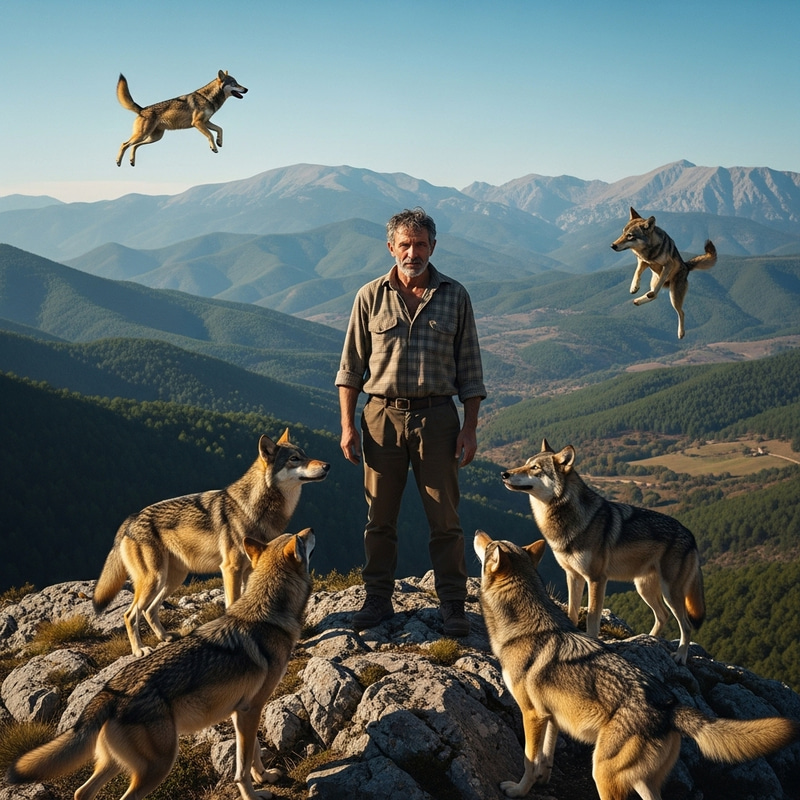 Man Raised by Wolves: Marcos Rodríguez Pantoja in Spanish Mountains Man Raised by Wolves: Marcos Rodríguez Pantoja in Spanish Mountains