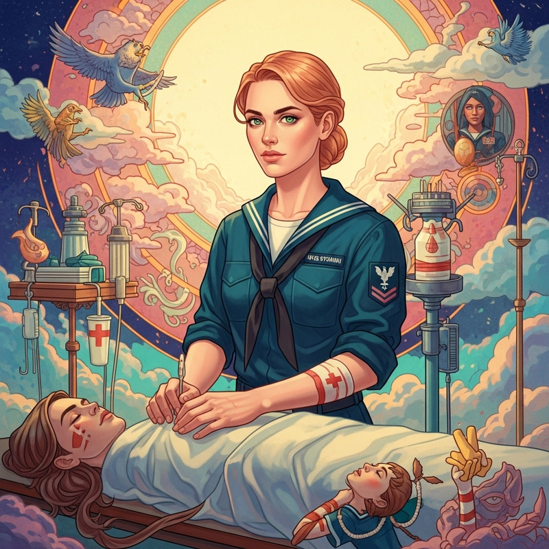 Vibrant Navy Hospital Corpsman with Grit and Grace Vibrant Navy Hospital Corpsman with Grit and Grace