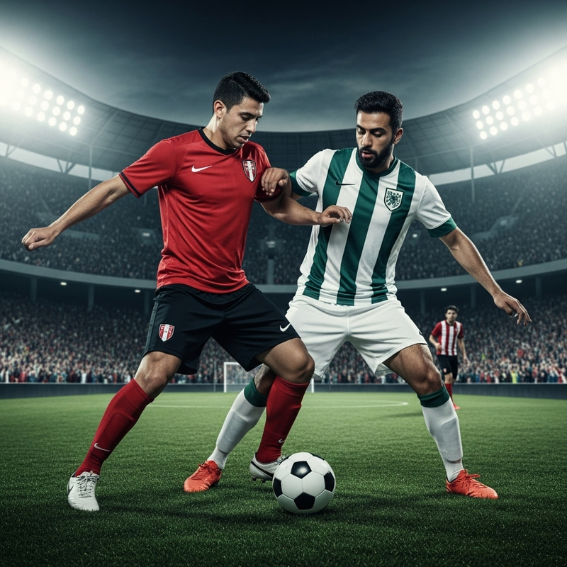 Intense Soccer Face-off: Hispanic vs. Middle-Eastern Players