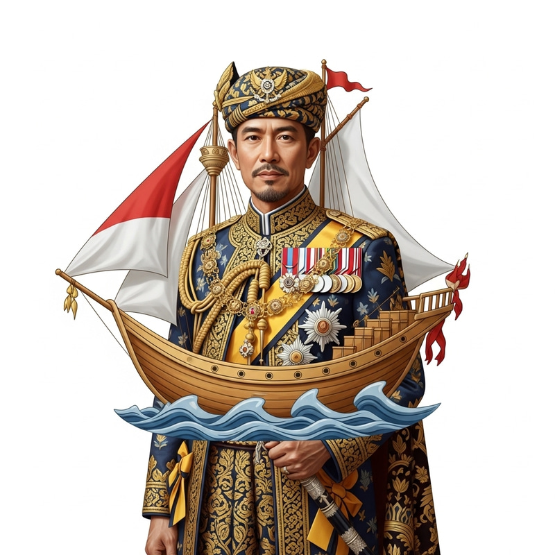 King Hamad Bahrain's Silver Jubilee Regal Portrait Celebration