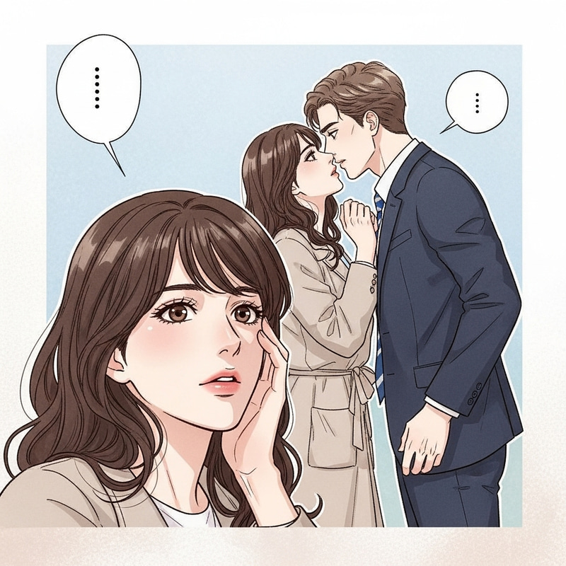 Romantic Comic Strip Love Story