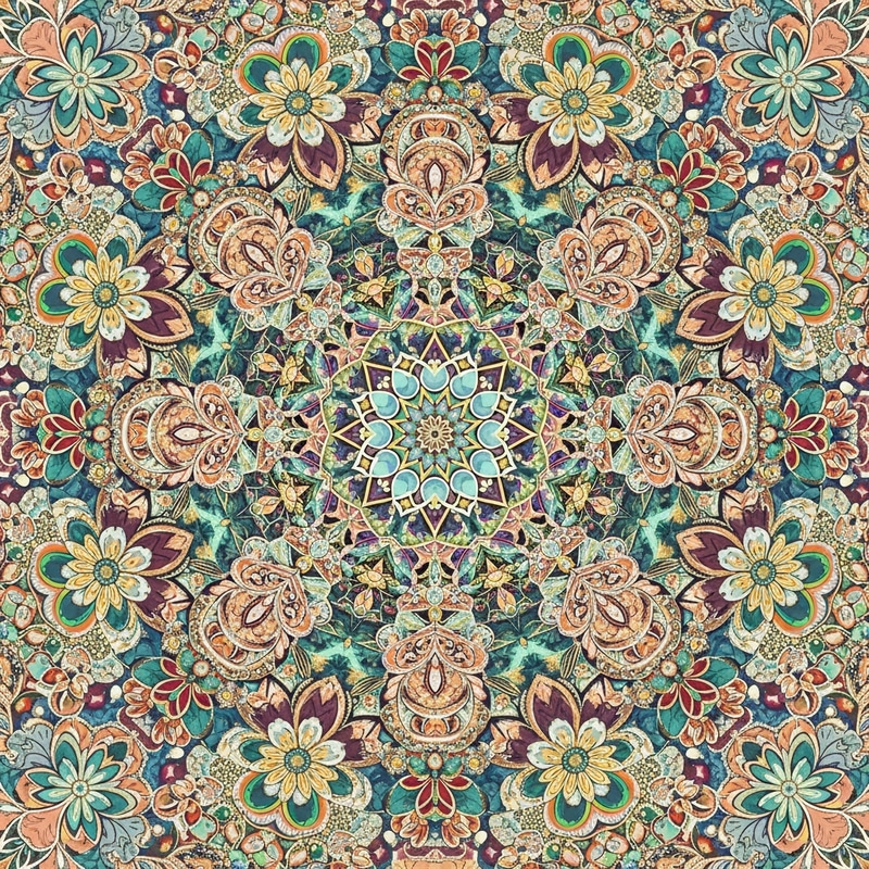 Unique Mandala Flowers Design