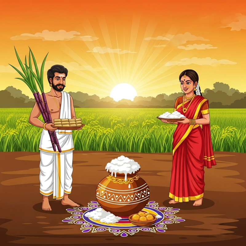 Colorful Pongal Celebration | Festive Rangoli Patterns Colorful Pongal Celebration | Festive Rangoli Patterns