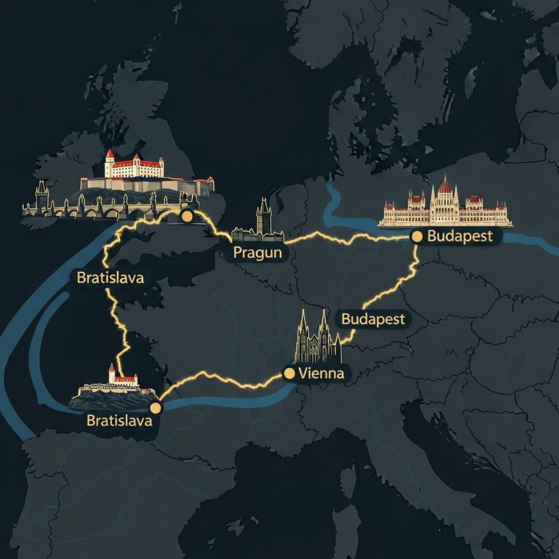 Golden Motorcycle Adventure: Bratislava to Prague, Vienna, Budapest Route Golden Motorcycle Adventure: Bratislava to Prague, Vienna, Budapest Route