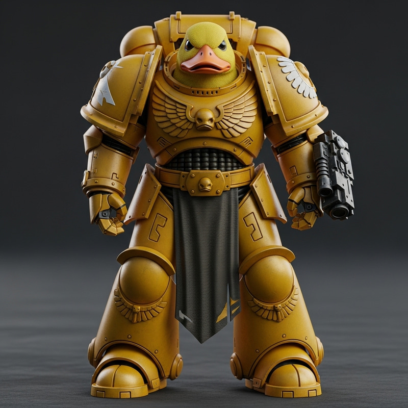 Space Marine Armor Yellow Duck - Sci-Fi Crossover Space Marine Armor Yellow Duck - Sci-Fi Crossover