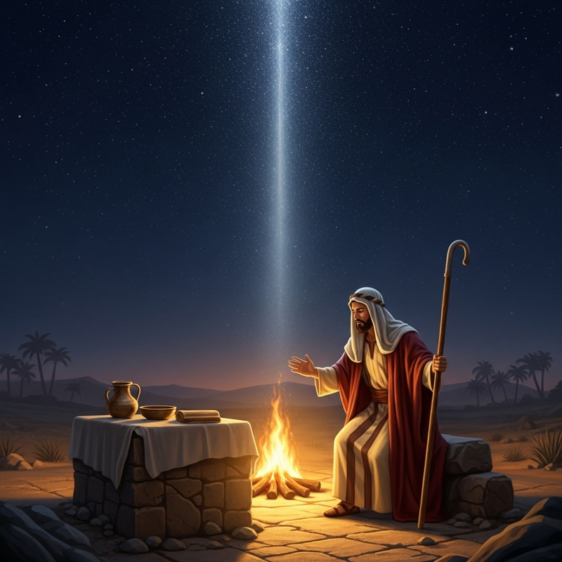 Jacob's Plea for Guidance in Beersheba Jacob's Plea for Guidance in Beersheba