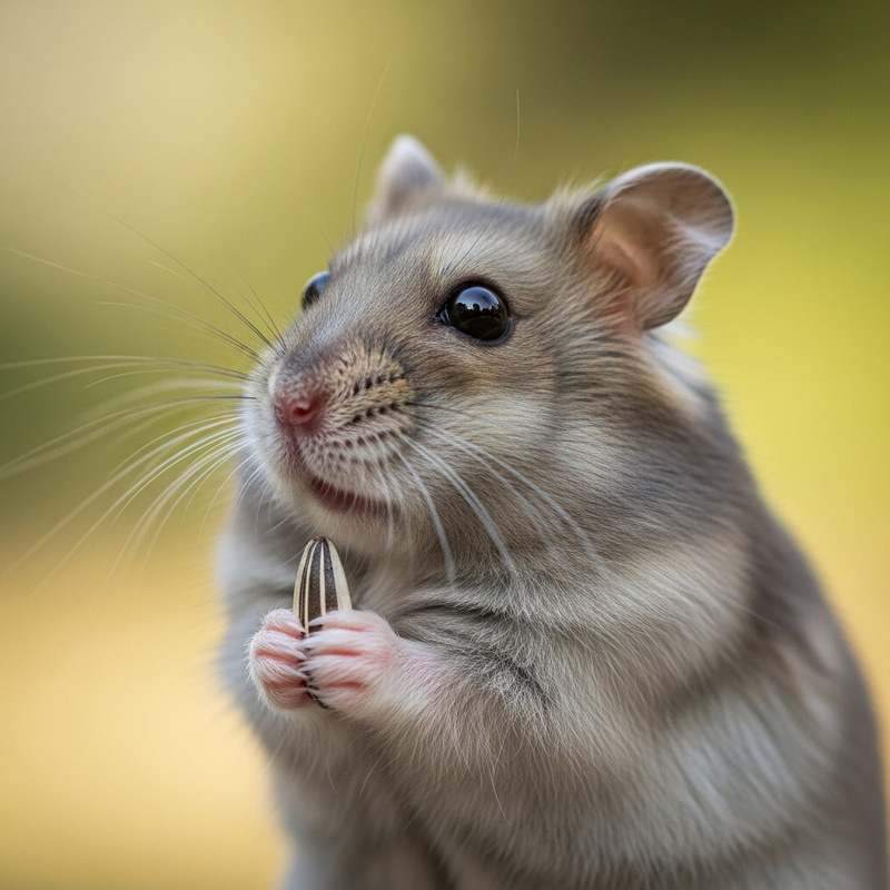 Adorable Gray Hamster Drawing | Cute and Captivating Art Gallery