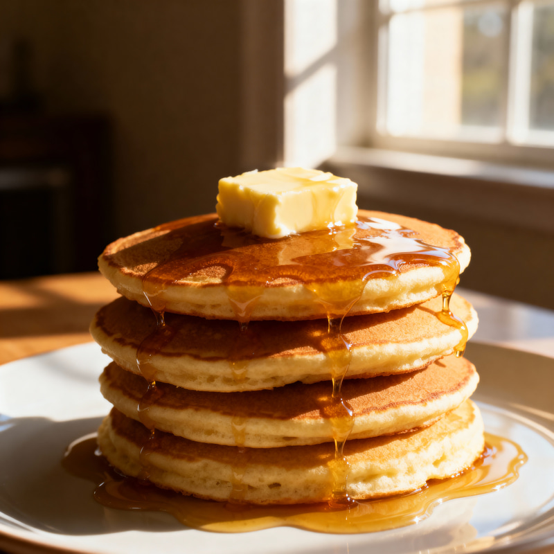 Fluffy Pancakes with Maple Syrup - Breakfast Bliss Fluffy Pancakes with Maple Syrup - Breakfast Bliss