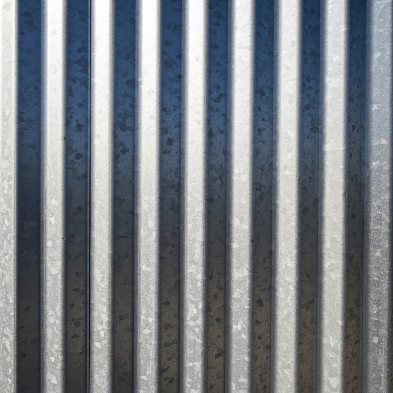 Galvanized Corrugated Metal - Silvery-Gray Finish Galvanized Corrugated Metal - Silvery-Gray Finish