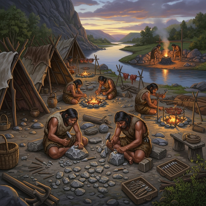 Stone Age Tools to Iron Age Smithing Transition