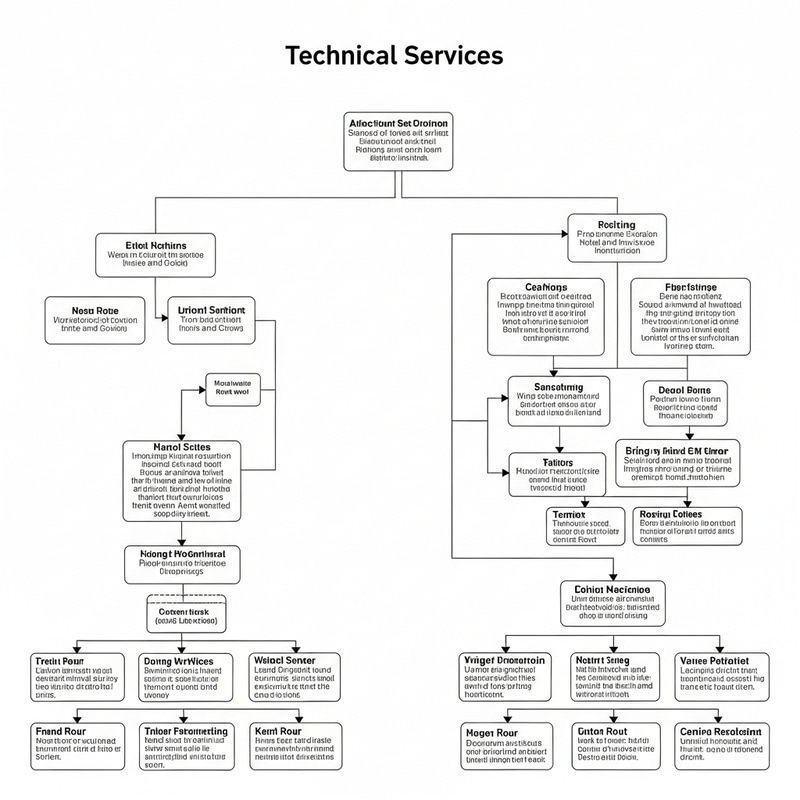 Organizational Chart for Safir Hotels Technical Services Team