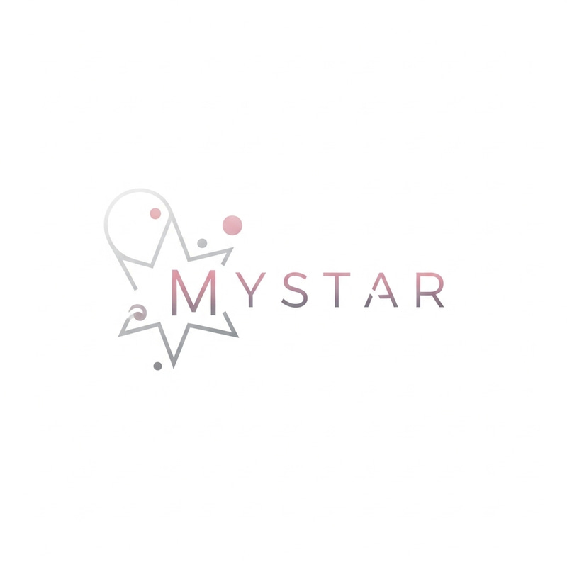 Mystar K-Pop Logo: Ethereal & Modern Design