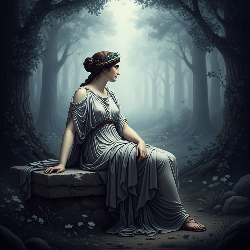 Melancholy Muse Inspiration | Greek Myth Art Depiction Melancholy Muse Inspiration | Greek Myth Art Depiction