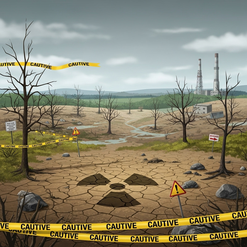 Impact of Radioactivity on Land: A Devastating Scene Impact of Radioactivity on Land: A Devastating Scene