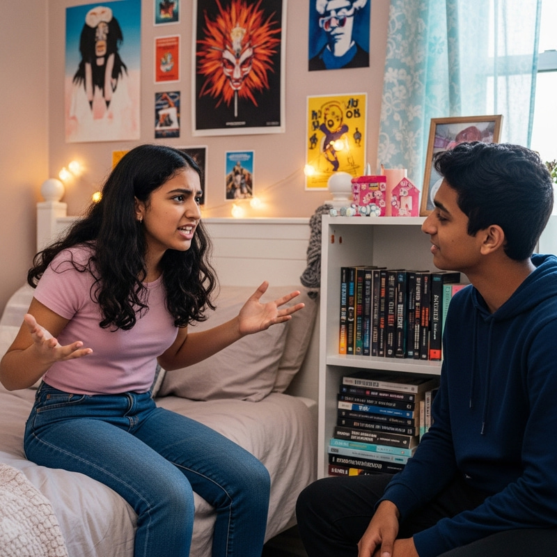 Teenage Girl Expressing Frustration about Boys Teenage Girl Expressing Frustration about Boys