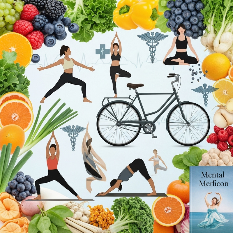 Health-Wellness Collage Art: Fitness, Nutrition & More