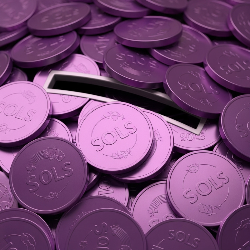 Purple Sol Coins Collection - Authentic Sols Currency Online