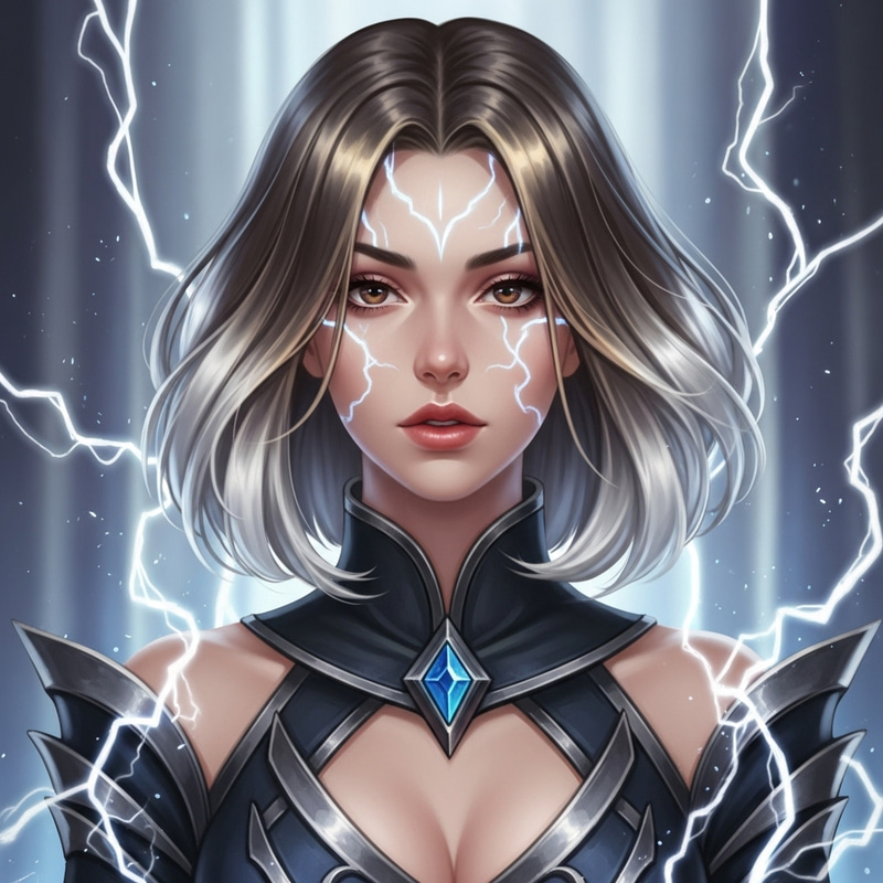 Enchanting Fantasy Female Character: Lightning Manipulation Enchanting Fantasy Female Character: Lightning Manipulation