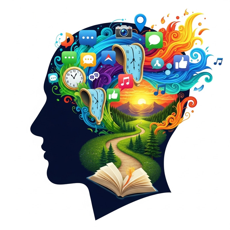 Abstract Symbolism of Smartphone Addiction Abstract Symbolism of Smartphone Addiction