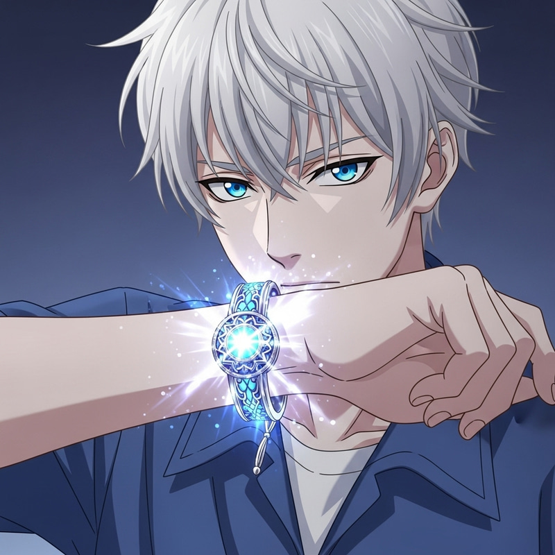 White-Haired Man with Magical Bracelet | Living a Dual Life White-Haired Man with Magical Bracelet | Living a Dual Life