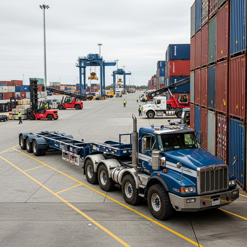 Truck in Terminals: Efficient Logistics Transport