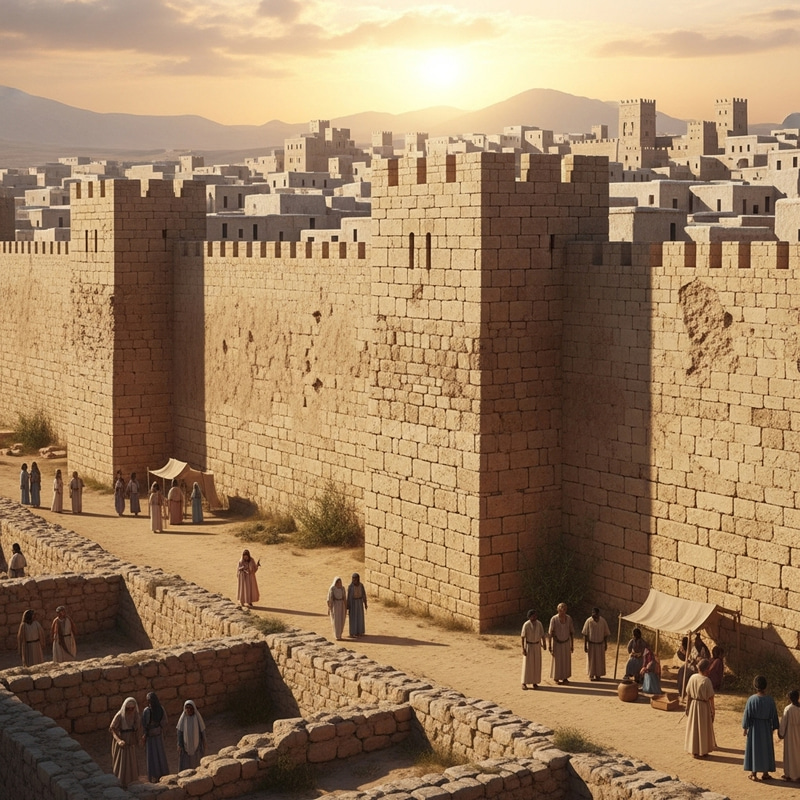 Walls of Jericho: Ancient City Scene - Historical Diversity Walls of Jericho: Ancient City Scene - Historical Diversity