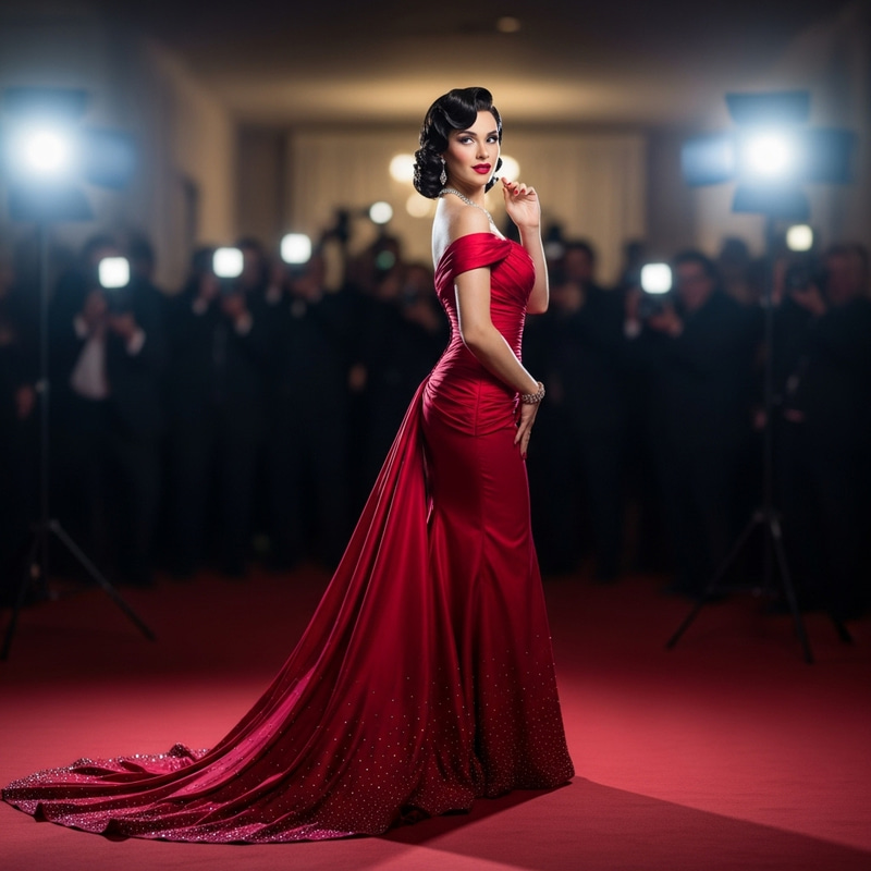 Iconic Marilyn Monroe-inspired Celebrity at Glamorous Red Carpet Event Iconic Marilyn Monroe-inspired Celebrity at Glamorous Red Carpet Event