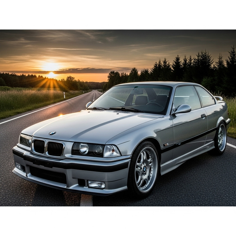 Sleek E36 BMW M3 | Scenic Drive at Sunset