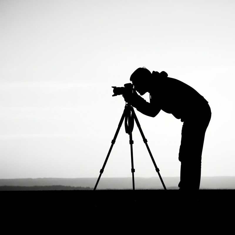 Photographer Silhouette Capturing Perfect Shot Photographer Silhouette Capturing Perfect Shot