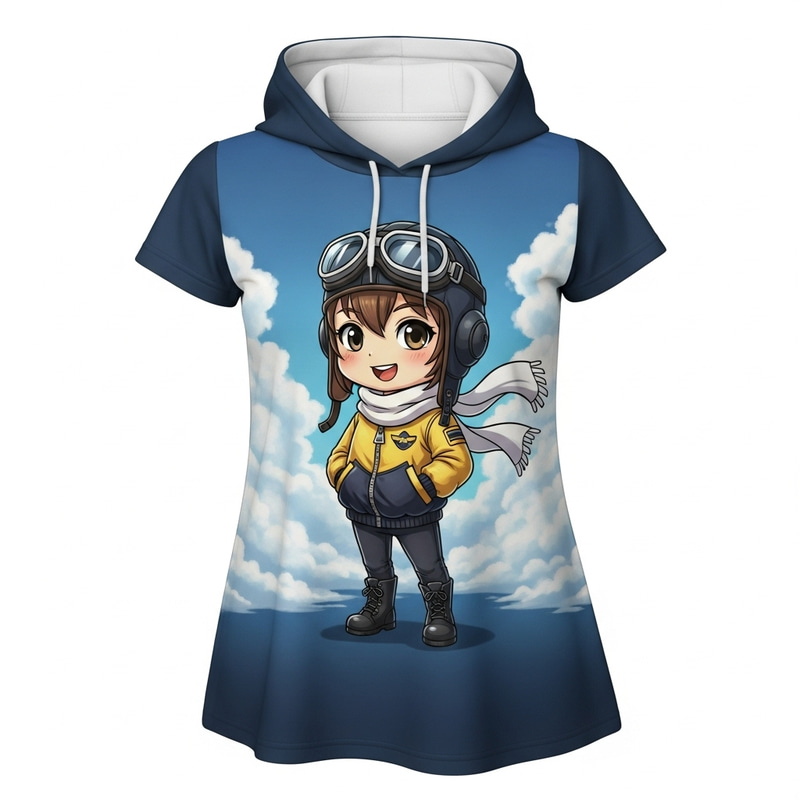 Charming Chibi Pilot Clothing for Young Ladies Charming Chibi Pilot Clothing for Young Ladies