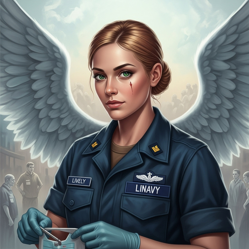 Surreal Female Corpsman 'LIVELY' in Ethereal Dreamscape