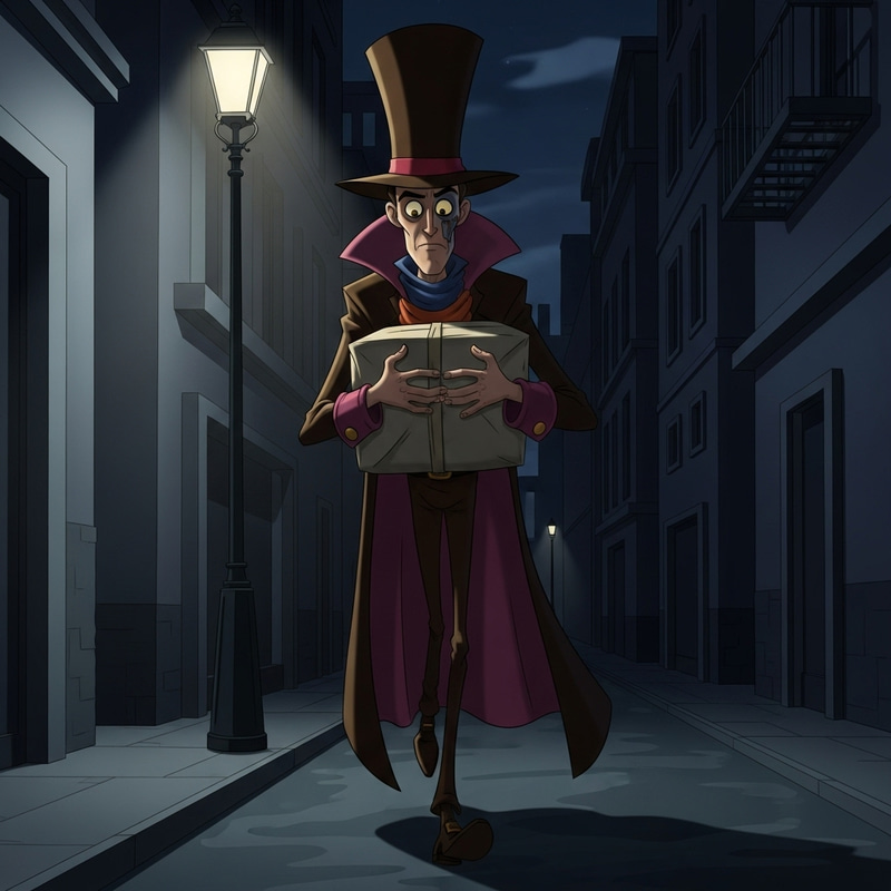 Disney-Style Cartoon Terrorist in the City Disney-Style Cartoon Terrorist in the City