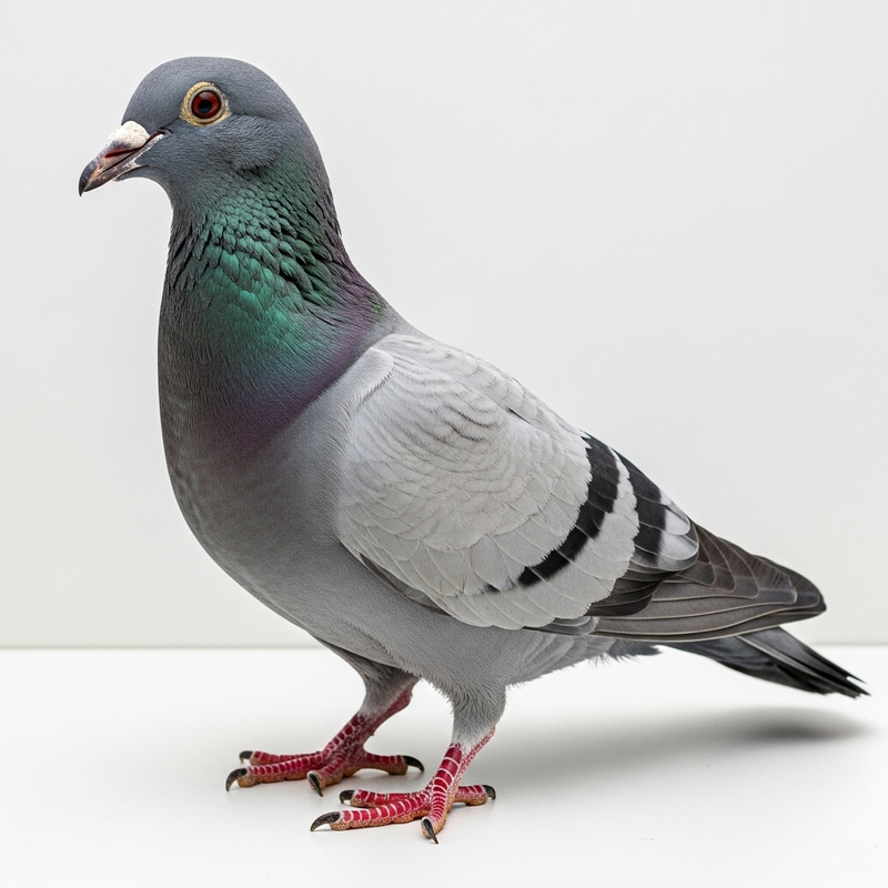 Beautiful Grey Pigeon with Unique Features Beautiful Grey Pigeon with Unique Features
